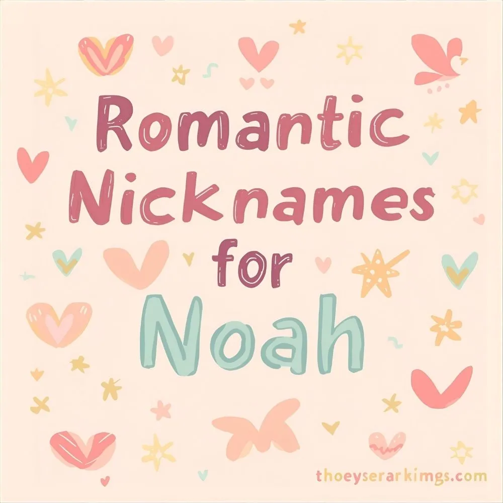  Romantic Nicknames for Noah