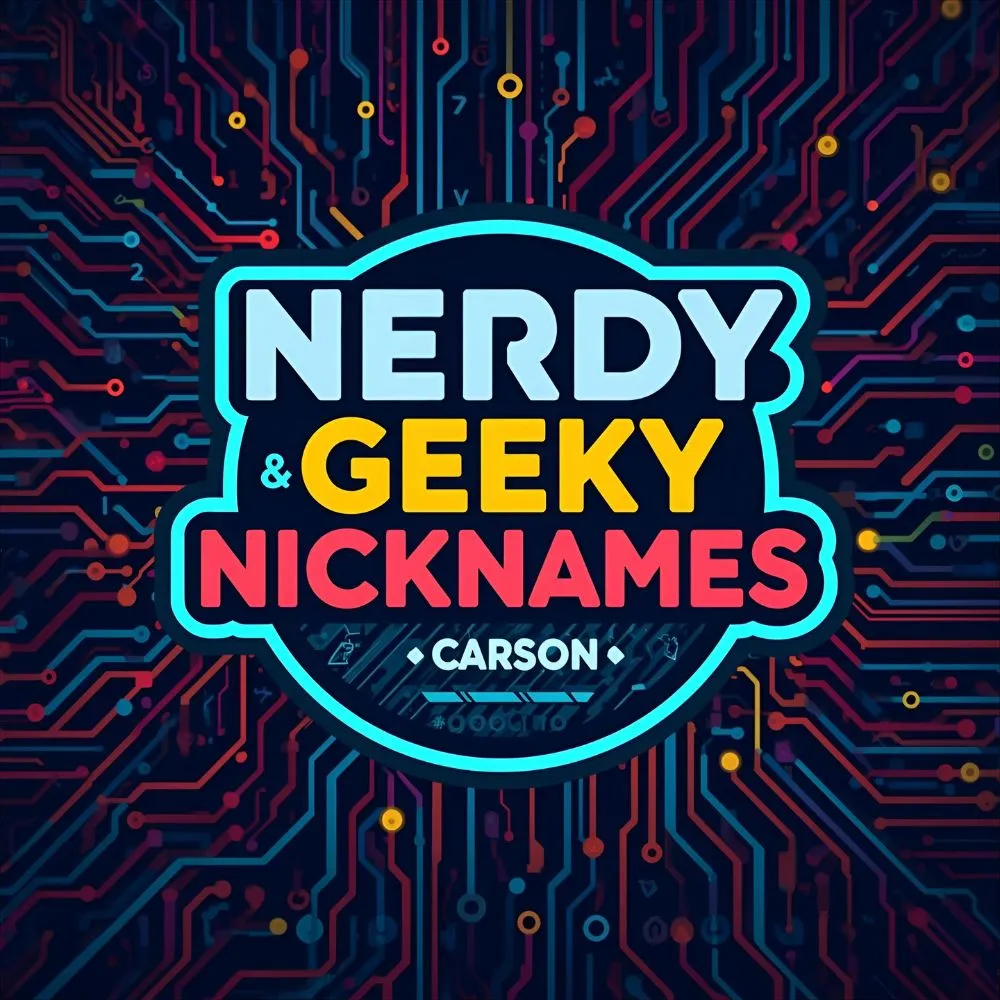 Nerdy & Geeky Nicknames for Carson