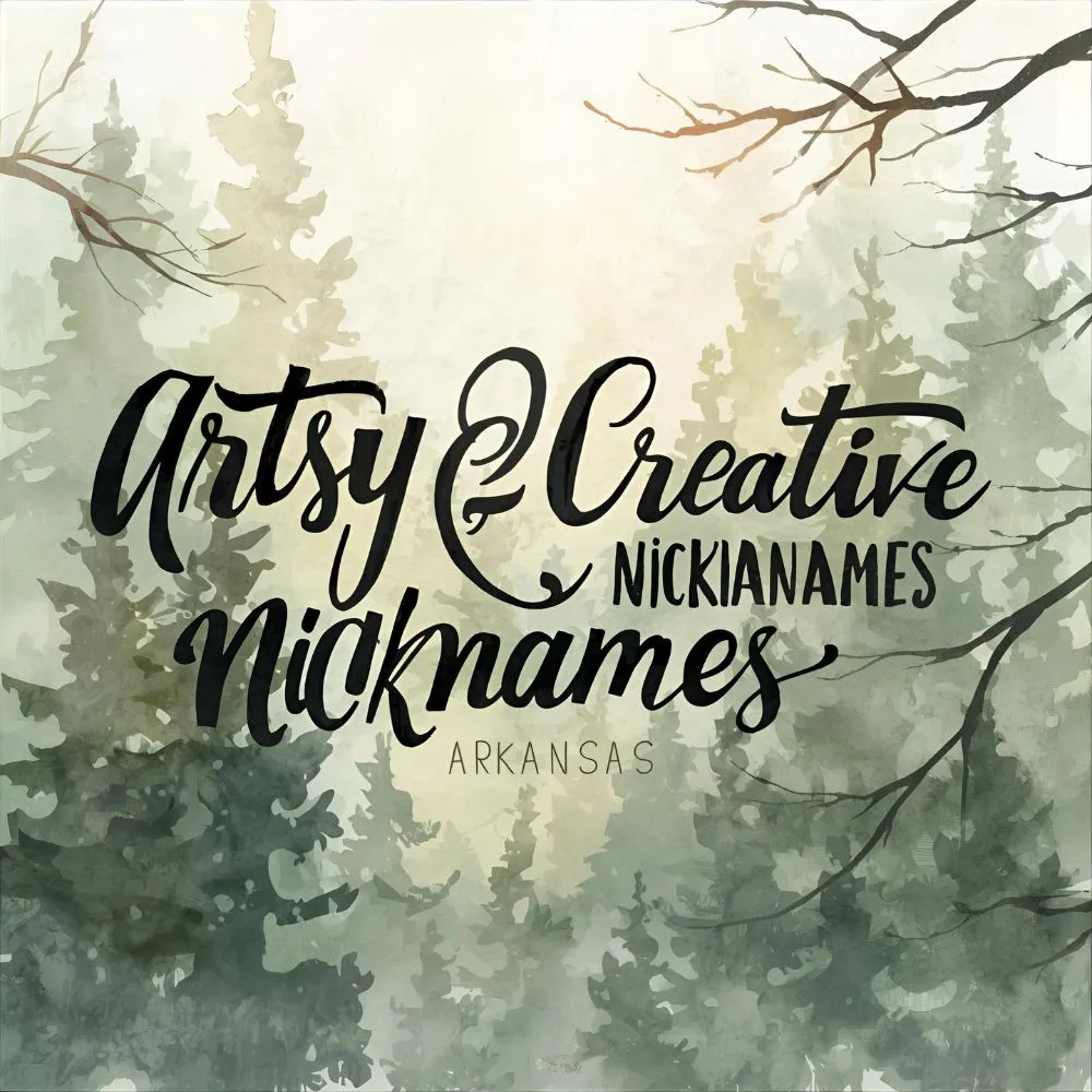 Artsy & Creative Nicknames
