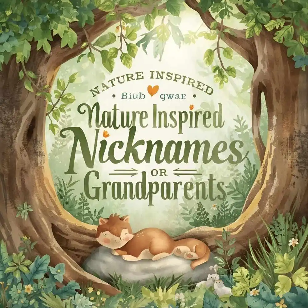 Nature Inspired Nicknames for Grandparents