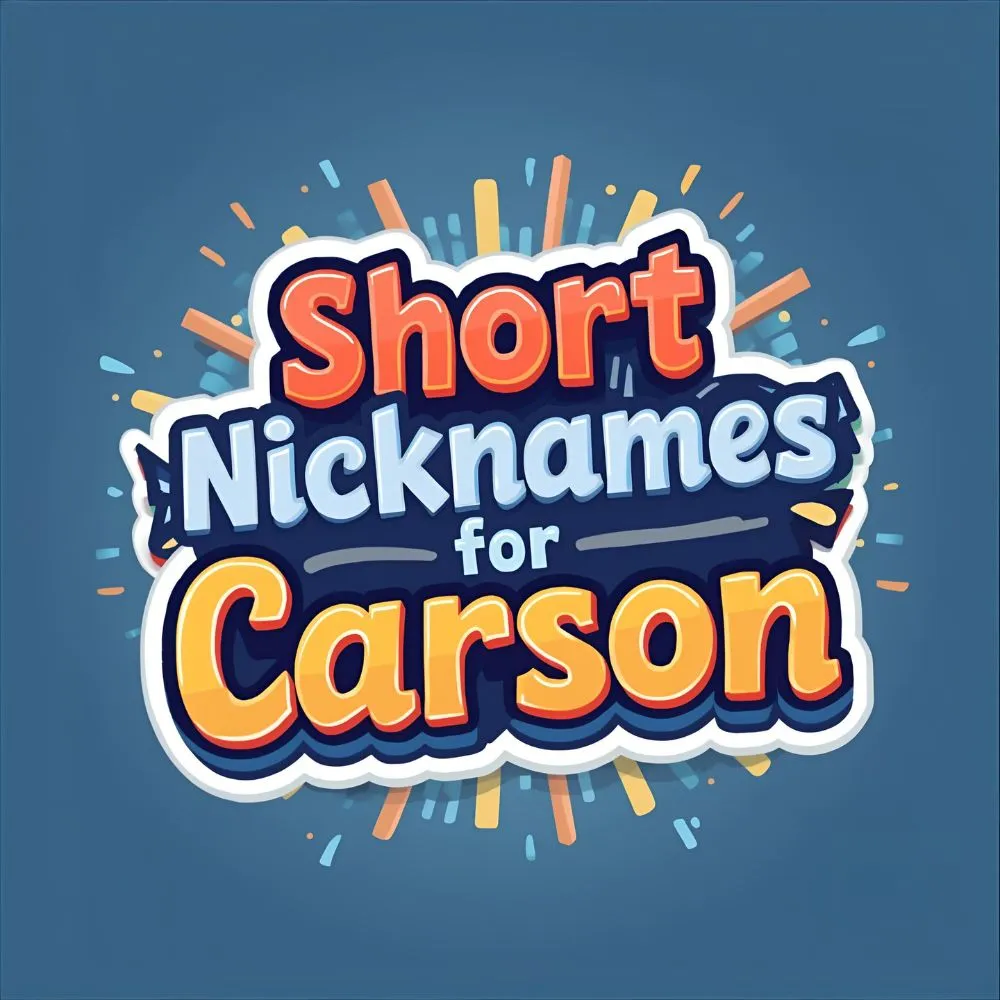Short Nicknames for Carson 