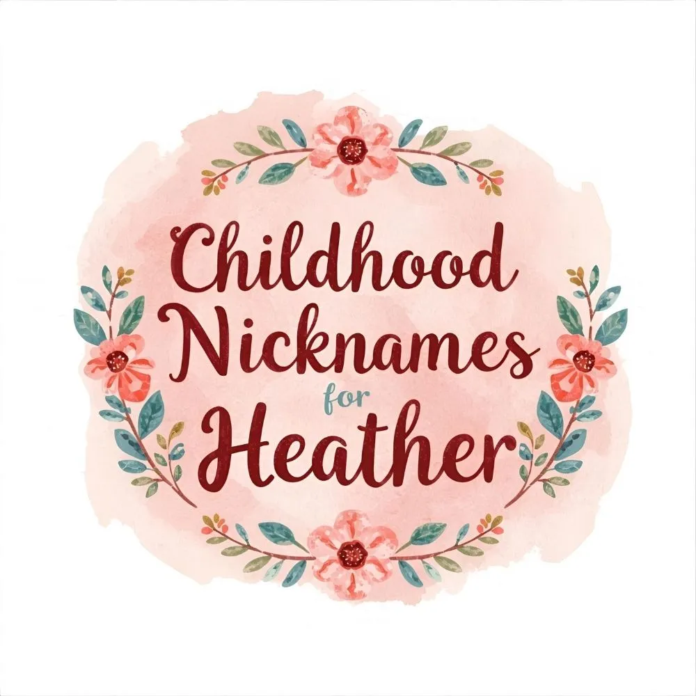Childhood Nicknames for Heather