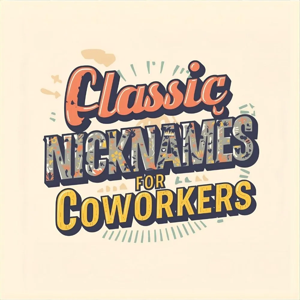 Classic Funny Nicknames for Coworkers