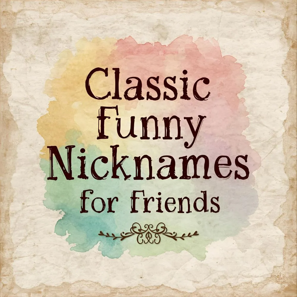 Classic Funny Nicknames for Friends