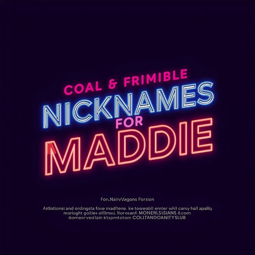 Cool & Stylish Nicknames for Maddie