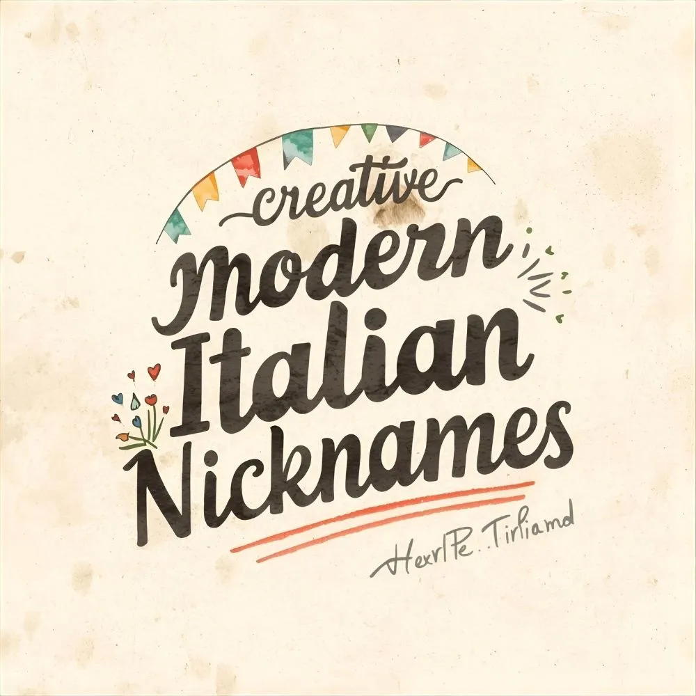 Creative Modern Italian Nicknames