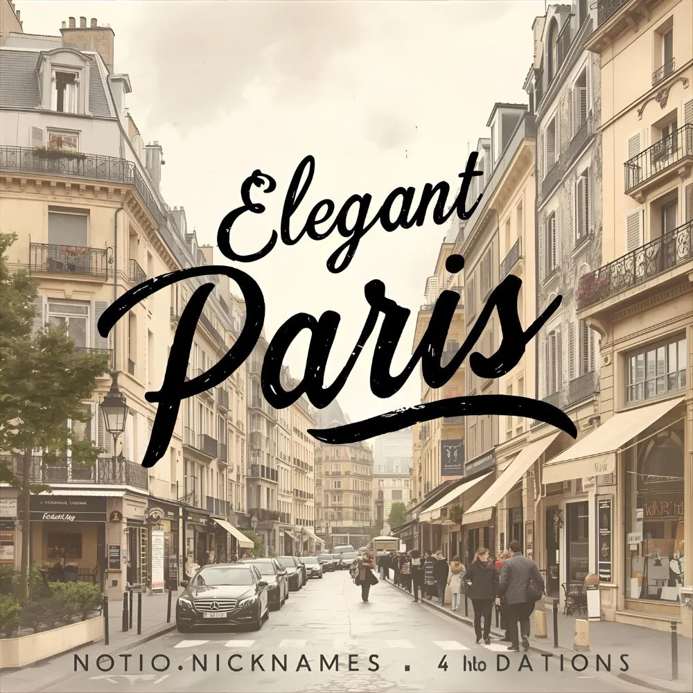 Elegant Nicknames for Paris