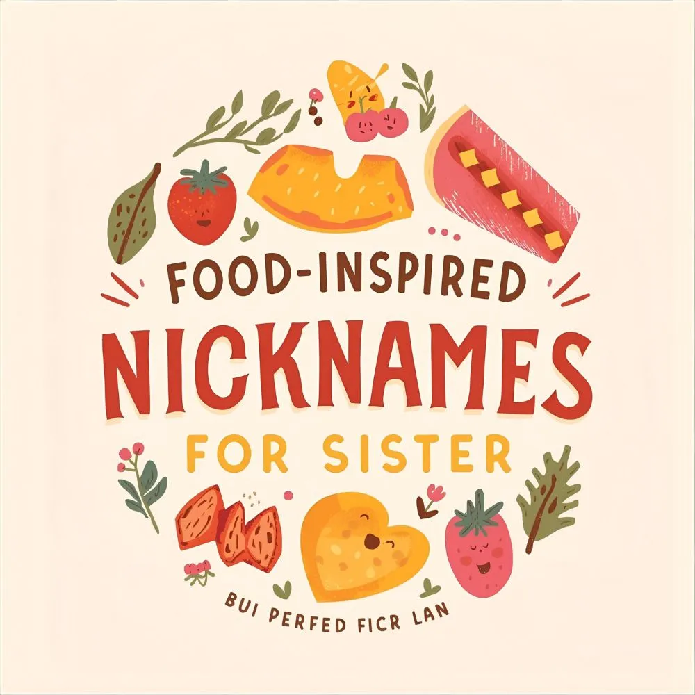 Food-Inspired Nicknames for Sister