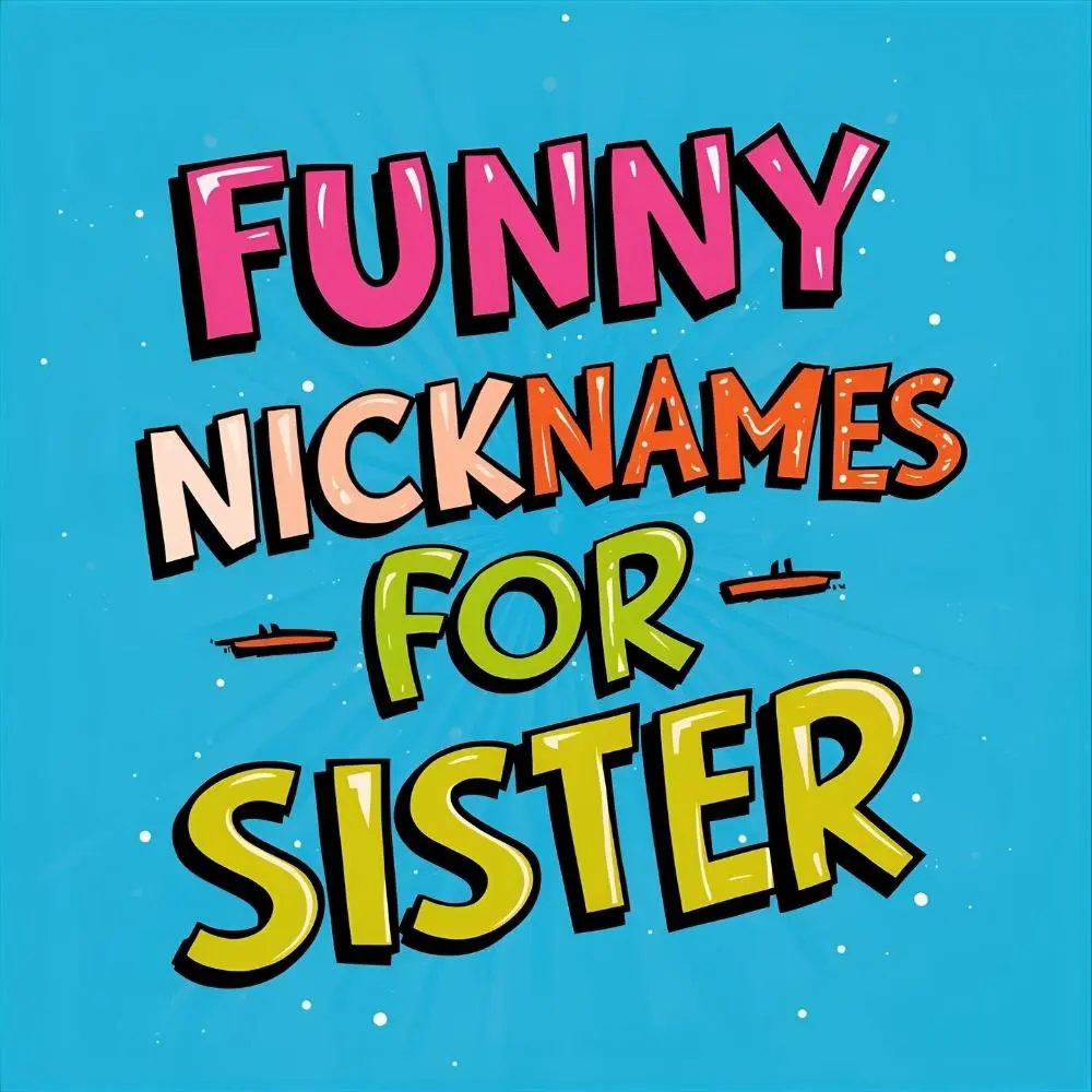 Funny Nicknames for Sister
