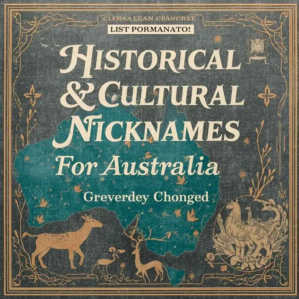 Historical & Cultural Nicknames for Australia