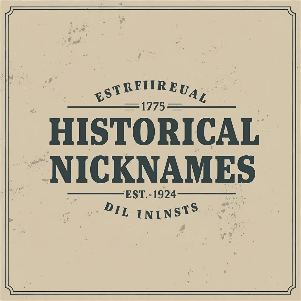  Historical Nicknames