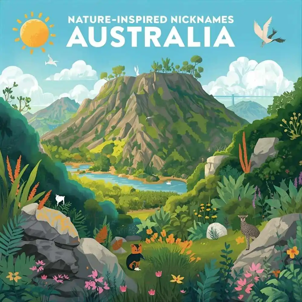 Nature Inspired Nicknames for Australia