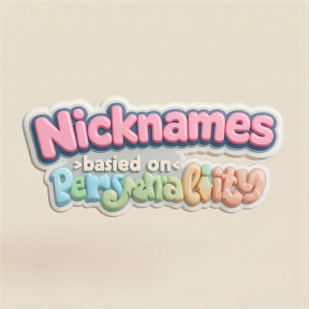 Nicknames Based on Personality