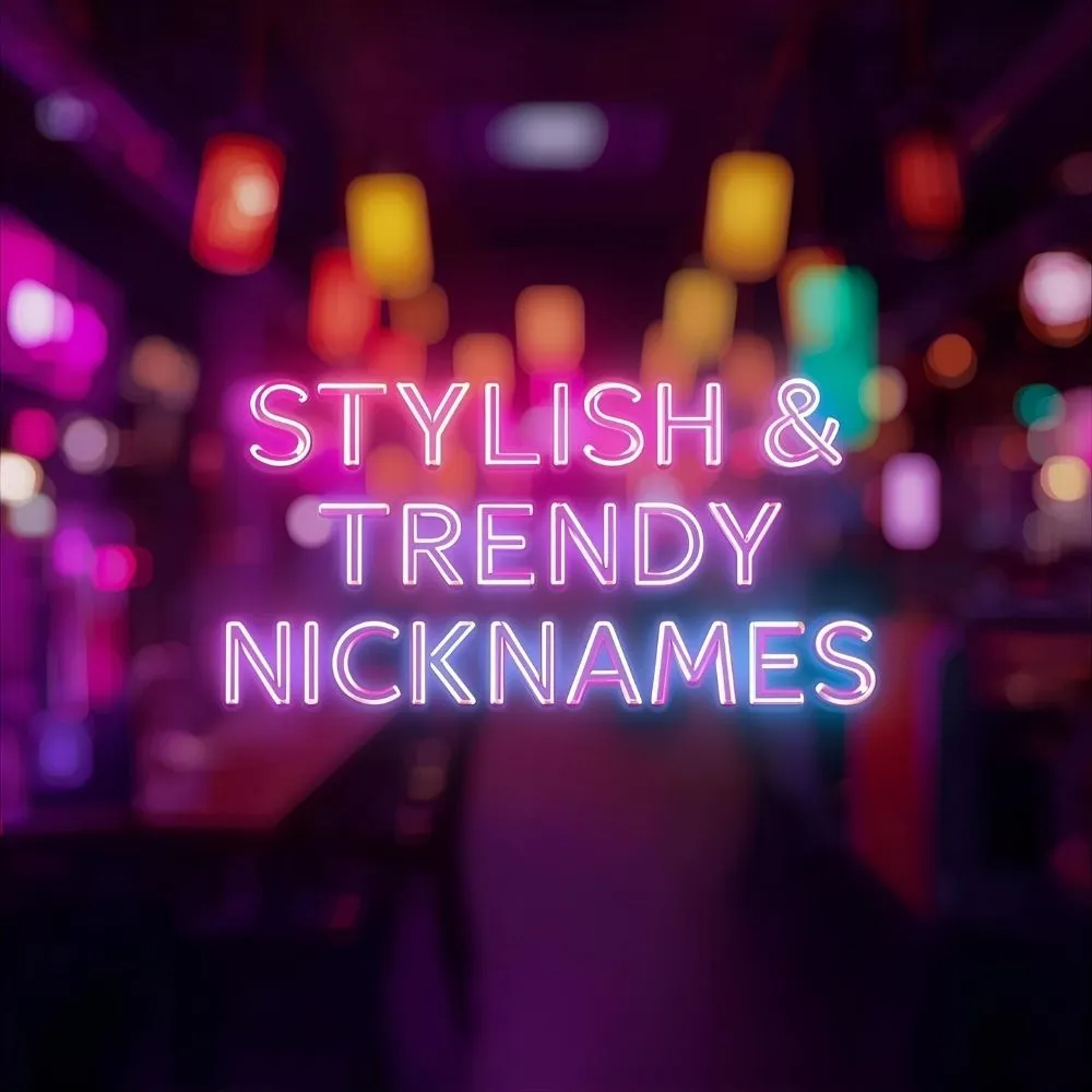  Stylish & Trendy Nicknames 