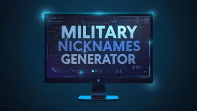 Military Nicknames Generator