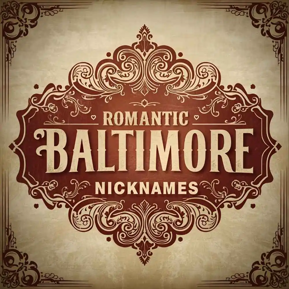Romantic Baltimore Nicknames