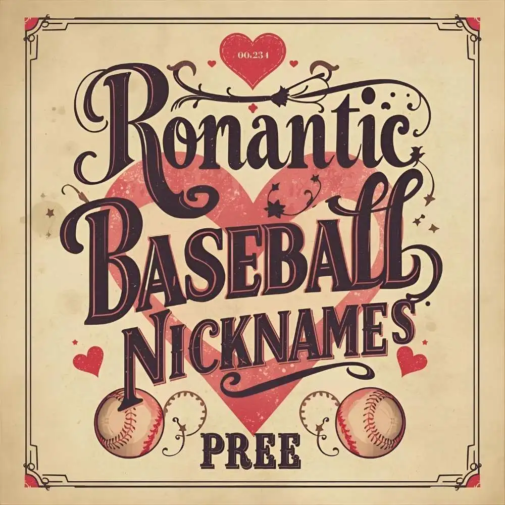 Romantic Baseball Nicknames
