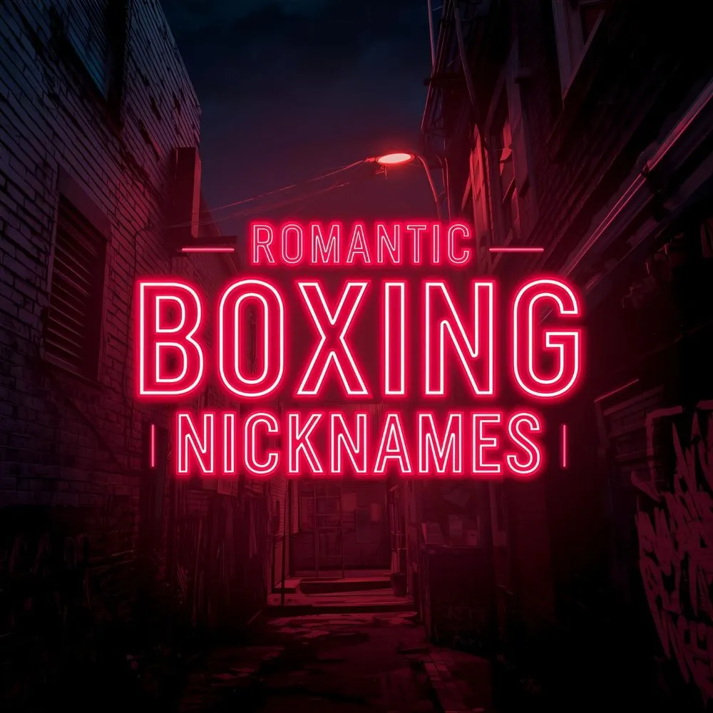  Romantic Boxing Nicknames