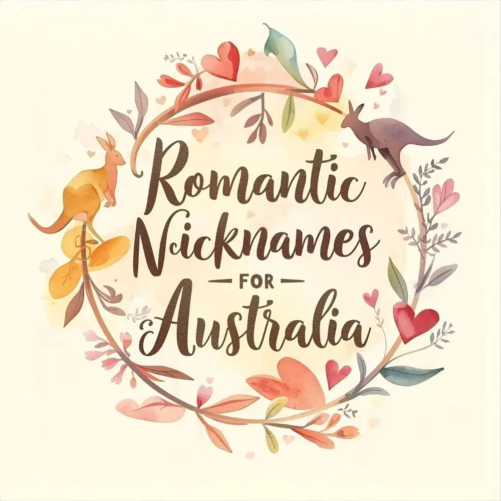  Romantic Nicknames for Australia