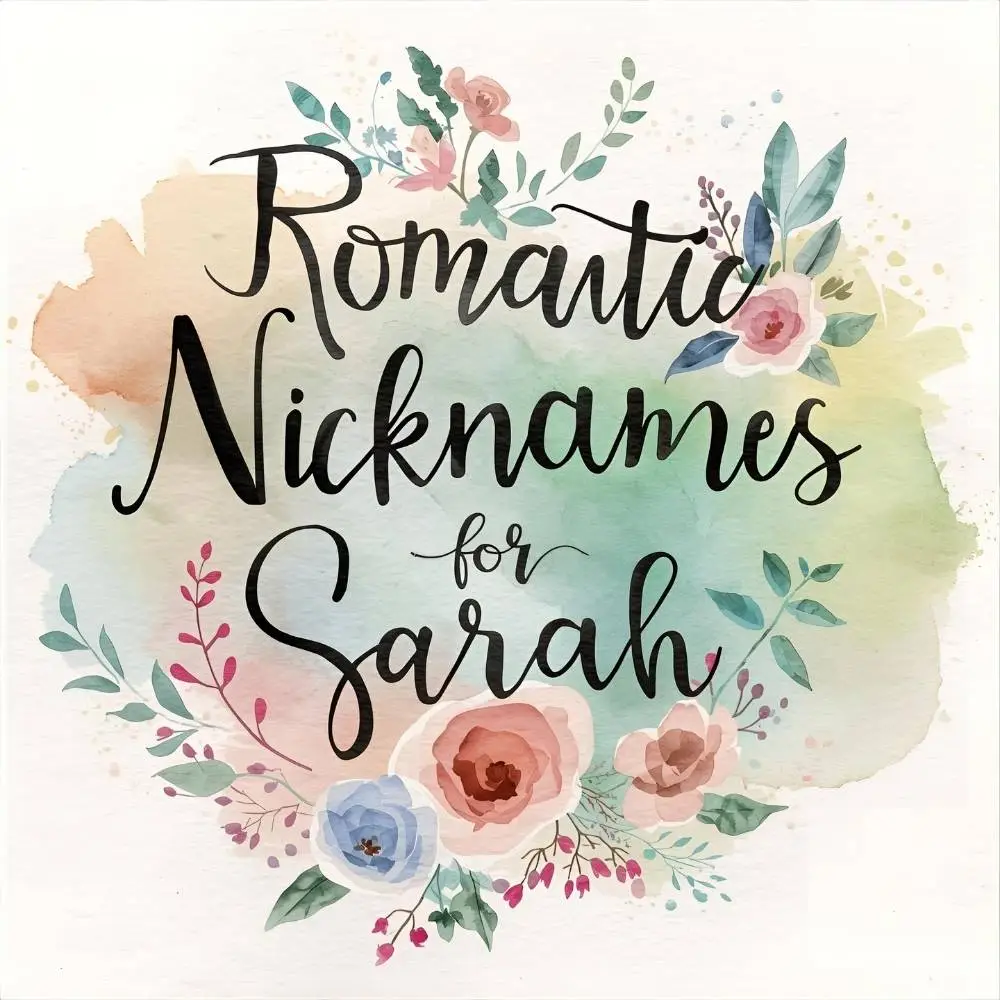 Romantic Nicknames for Sarah