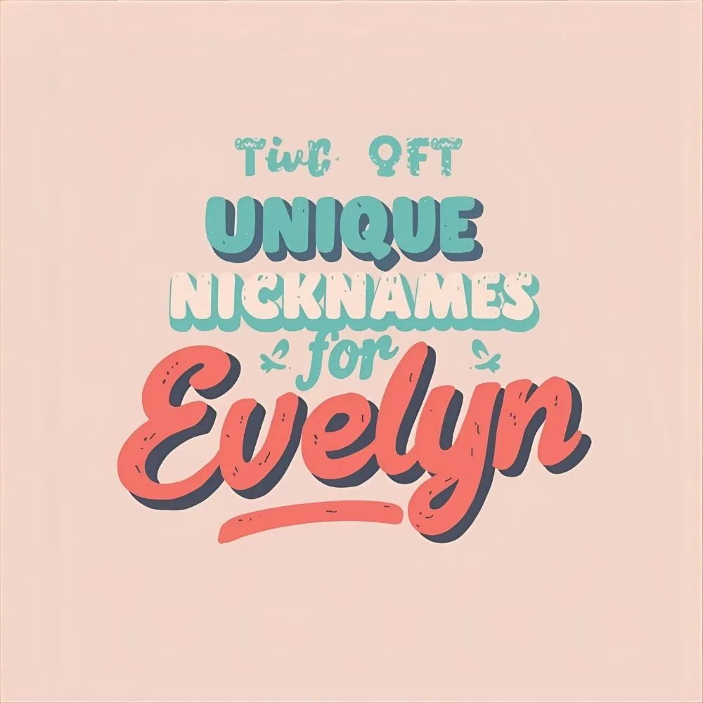 Unique Nicknames for Evelyn