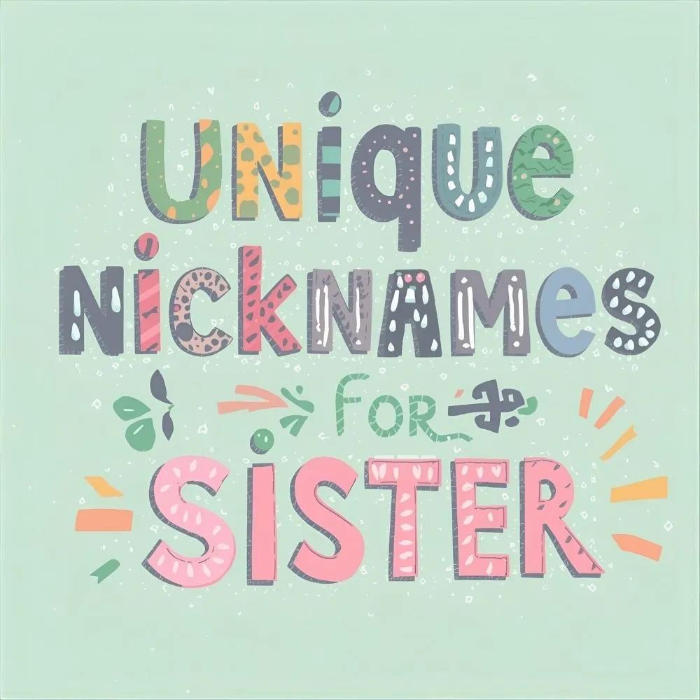  Unique Nicknames for Sister
